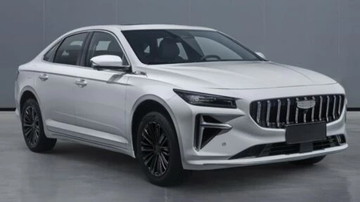 новый geely preface сбоку спереди