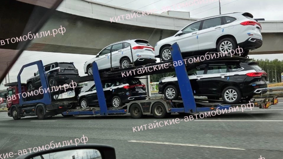 Кроссоверы Haval M6 уже привезли в Россию. Первые машины заметили на автовозе в Москве haval m6 в россии на автовозе