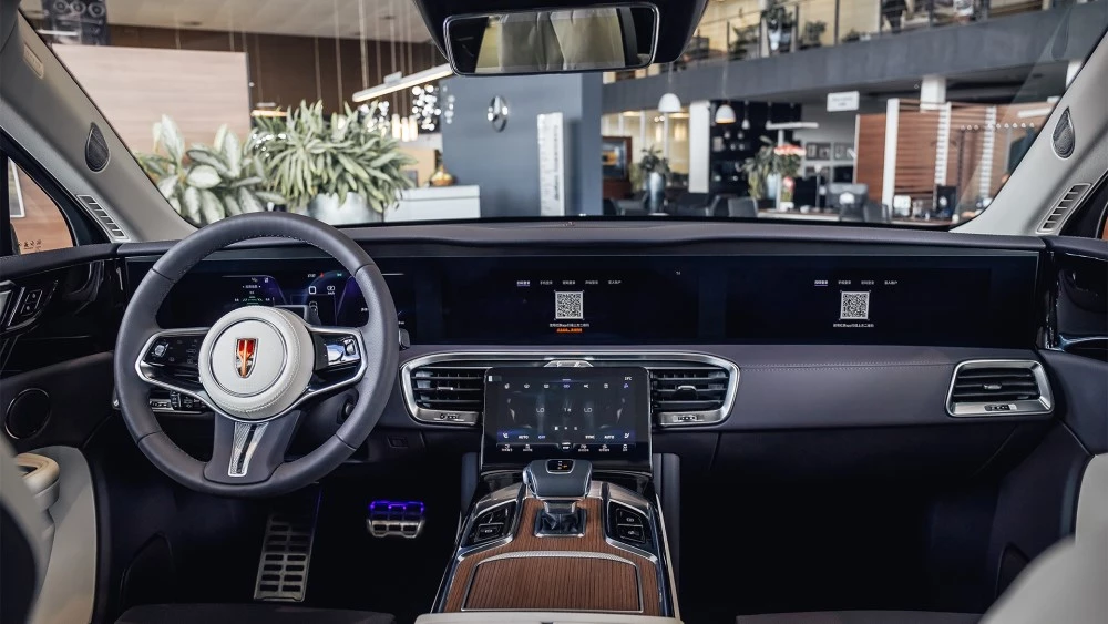 HONGQI E-HS9 КЛЮЧАВТО в автосалоне купить салон интерьер