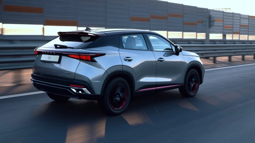 Omoda C5 сзади сбоку в Казахстане цена