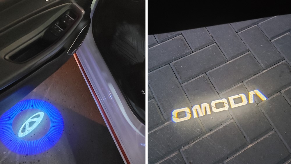 Седан Omoda S5 подсветка с логотипом