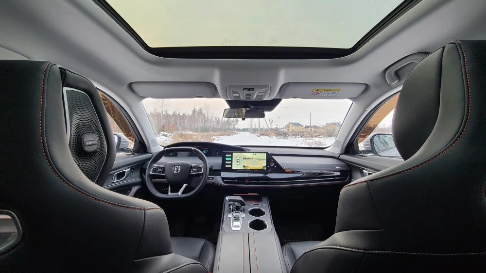 Changan Uni-K салон интерьер первый ряд