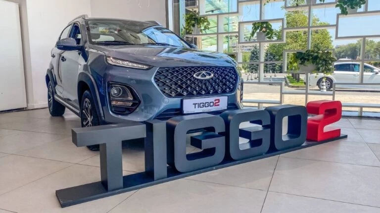 Chery Tiggo 2 в Казахстане сбоку спереди