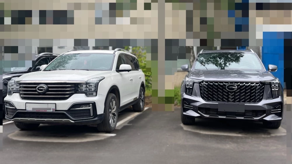 новое поколение gac gs8 и старое сравнить спереди