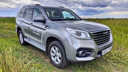 Haval H9 тест Мишина сбоку спереди