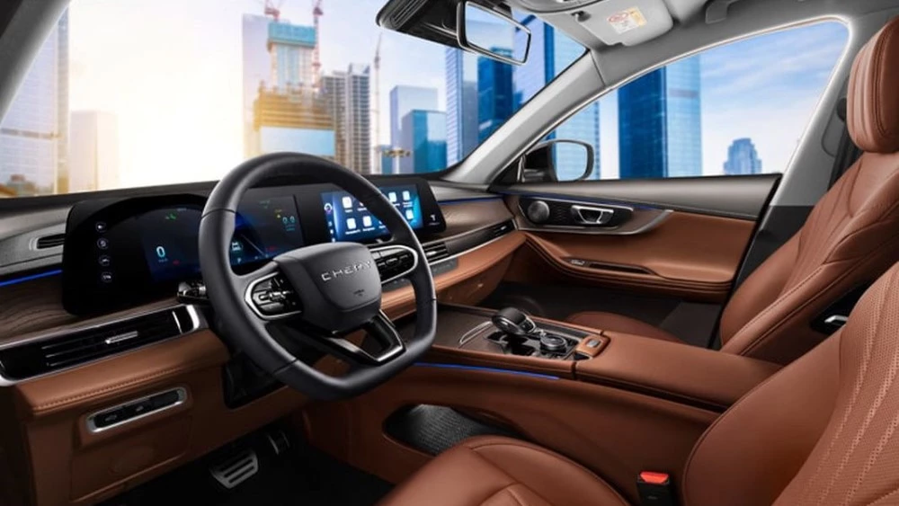 Обновленный кроссовер Chery Tiggo 8 Pro Max салон интерьер