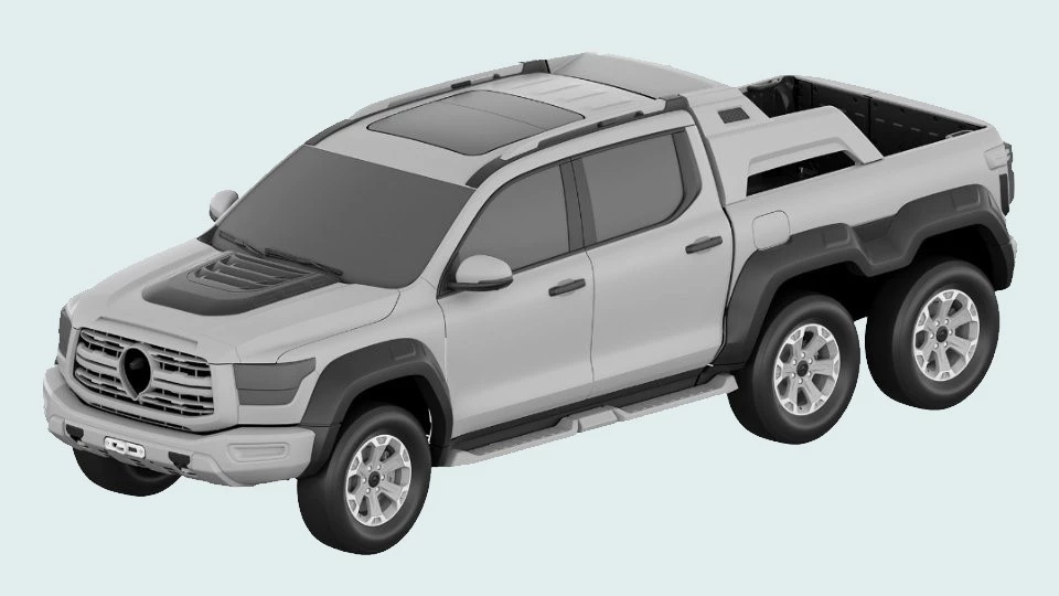 Great Wall Shanhai Poer 6x6 патент спереди сбоку