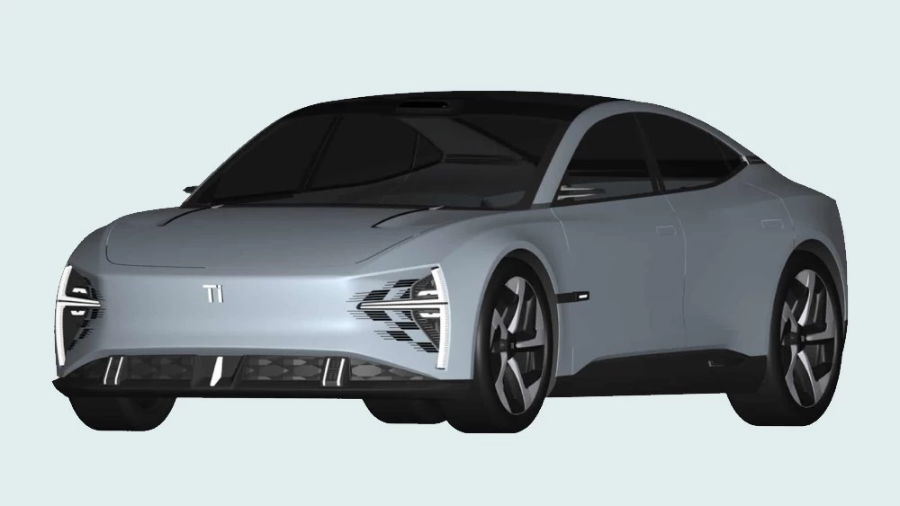 Седан Chery Ti 01 сбоку спереди