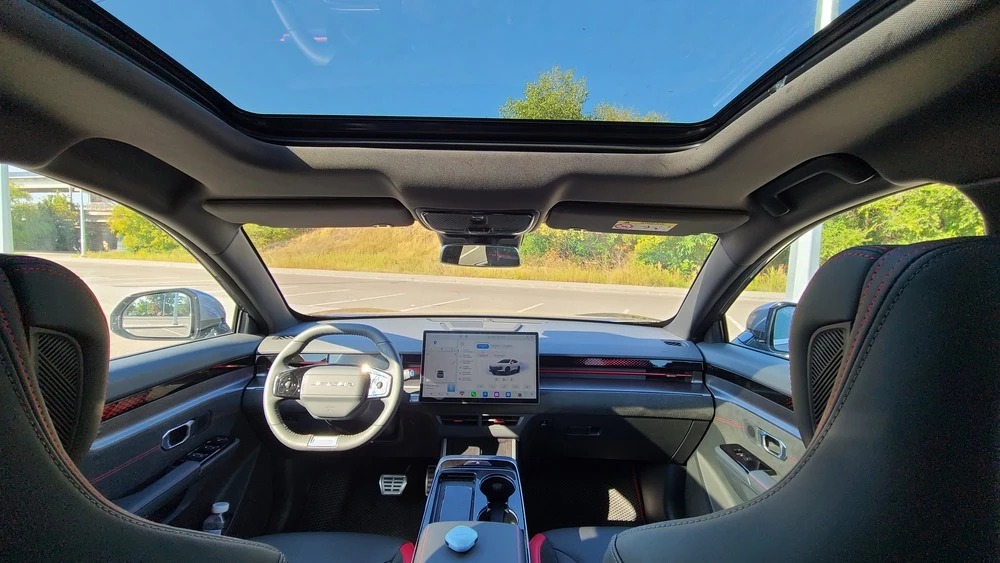 Jetour Dashing салон интерьер первый ряд