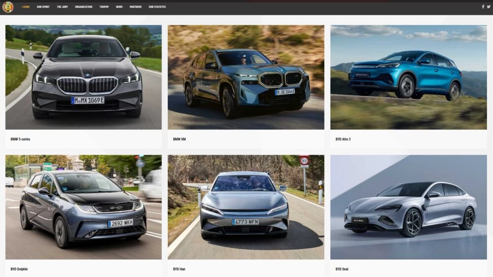 BYD Seal финалист премии Автомобиль года 2024 в Европе и Volvo EX30