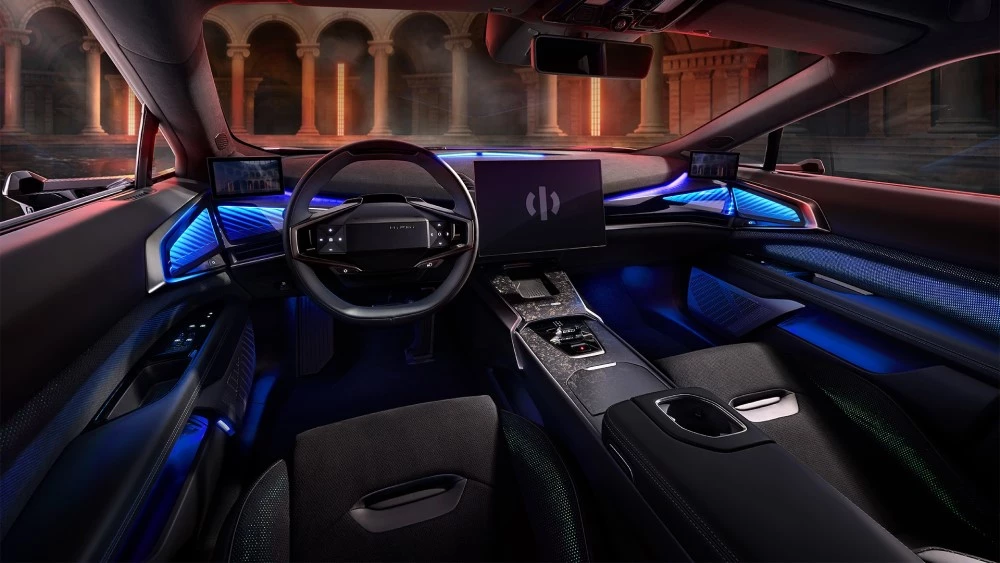 спорткар HiPhi A салон интерьер