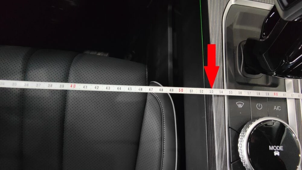 Jaecoo J7 Мишин ширина салона