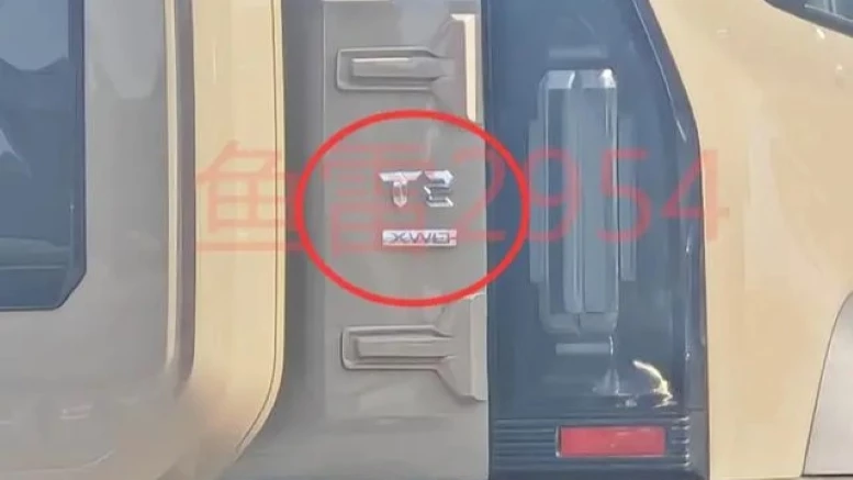 Jetour T2 экспортная версия для России сзади