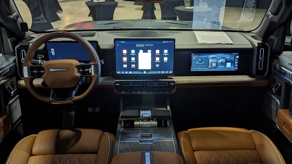 Mengshi M-Hero 917 салон интерьер первый ряд