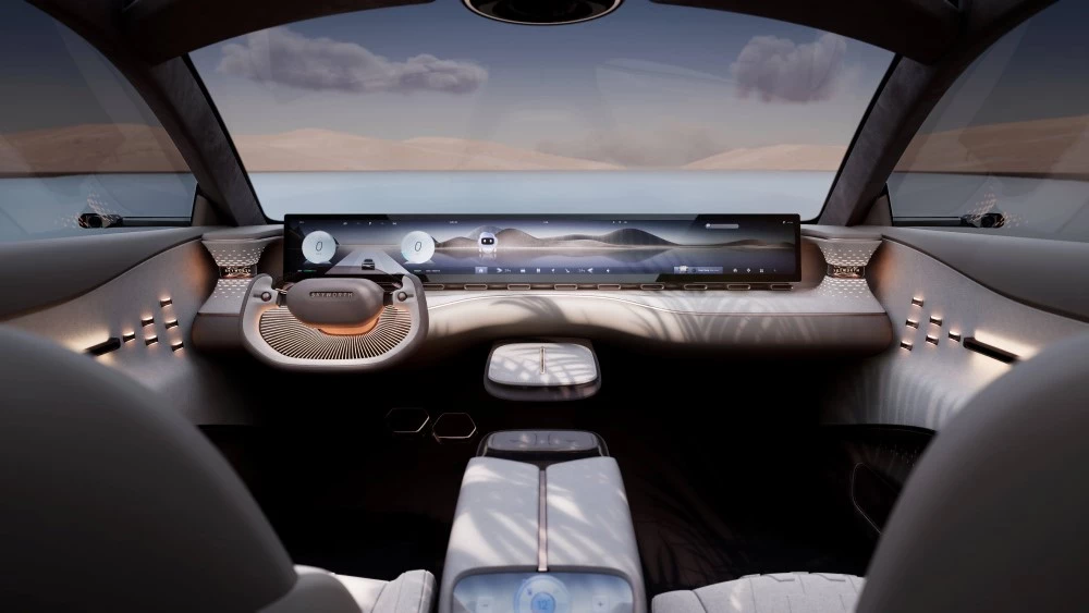 Skywell Skyhome концепт салон интерьер первый ряд