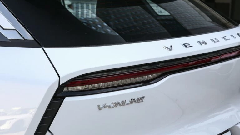 Venucia V-Online сзади логотипы