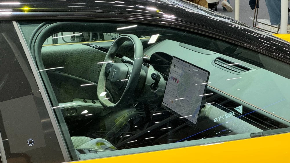 Zeekr 007 автосалон в Гуанчжоу предзаказ салон интерьер