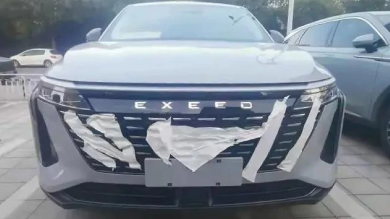 рестайлинг Exeed RX спереди решетка обновленный