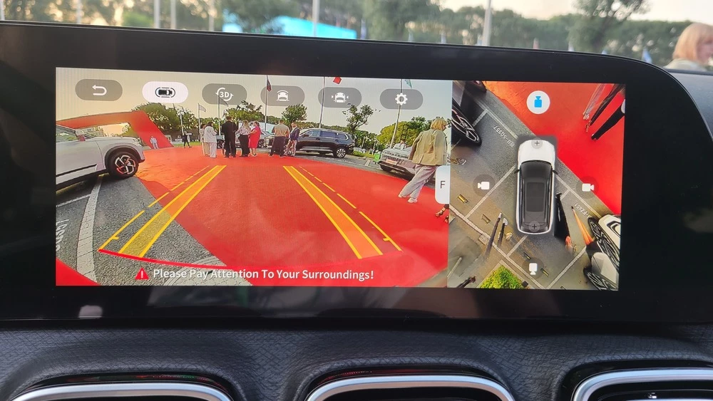 Jaecoo J8 салон интерьер медиасистема мультимедиа камера заднего вида