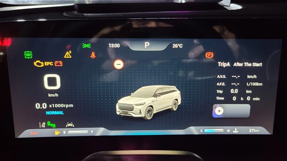 Jaecoo J8 салон интерьер приборная панель