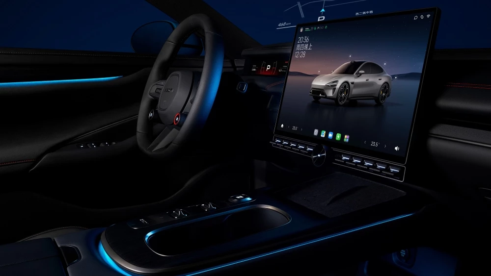 Xiaomi SU7 салон интерьер