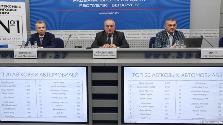 авторынок Беларуси 2023 динамика продаж БАА пресс-конференция итоги продаж
