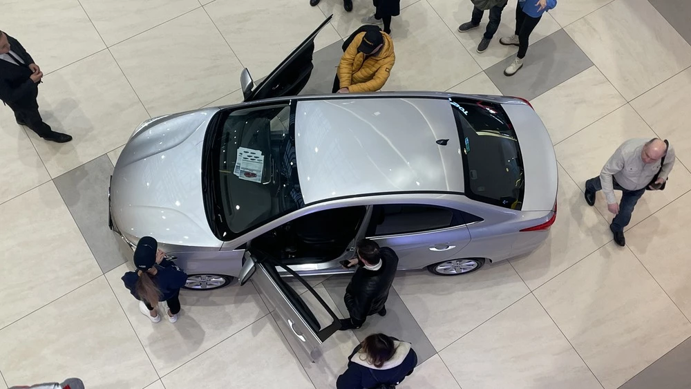 Седан Changan Alsvin сверху в Казахстане