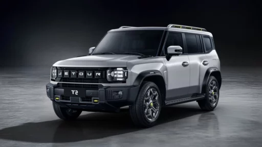 Кроссовер Jetour T2 сбоку спереди