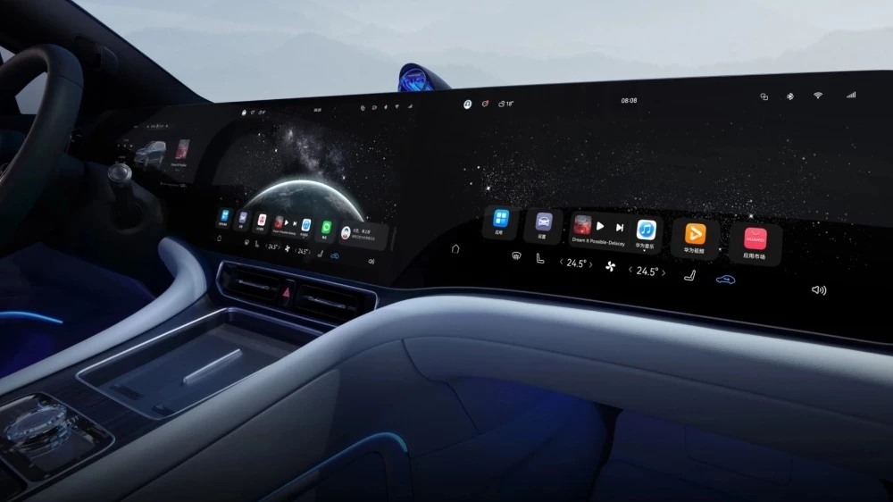 Aito M9 салон интерьер медиасистема мультимедиа Huawei