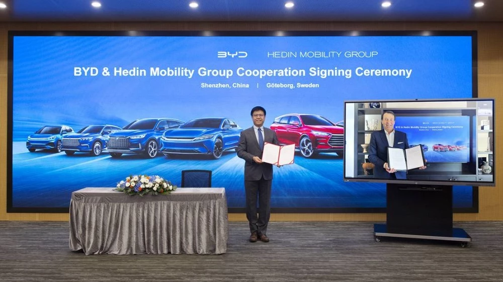 BYD в Германии Hedin