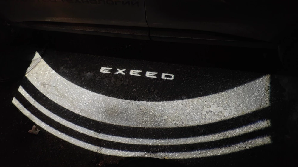 Exeed RX тест Мишина подсветка фирменная