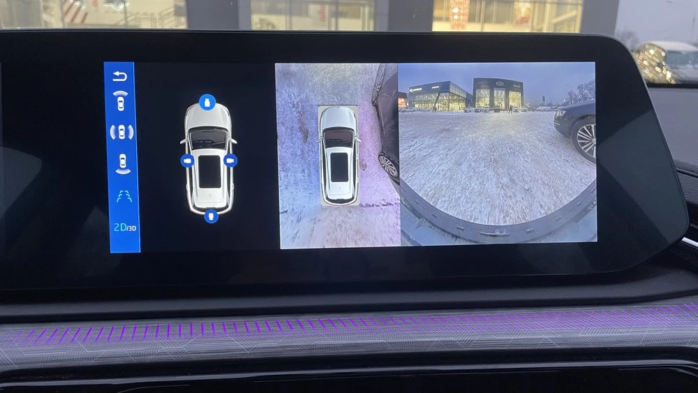 JAC JS6 тест в Казахстане салон интерьер медиасистема мультимедиа камера заднего вида