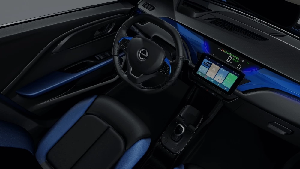 Электрический хэтчбек JMEV EV3 салон интерьер