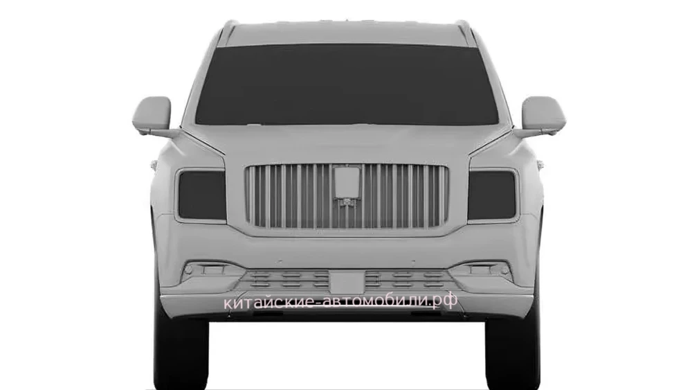 Tank 800 в Китае патент патентное изображение спереди