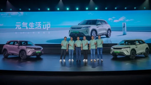 Электрический кроссовер BYD Yuan Up презентация в Китае