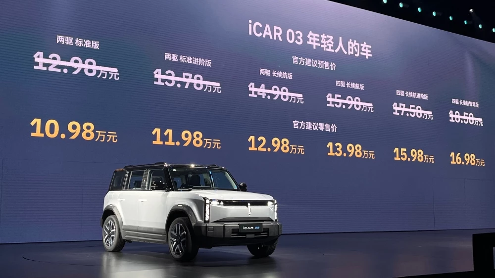 Цены и комплектации Chery iCar 03