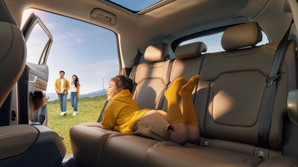 GAC GS4 Max салон интерьер второй ряд сиденья