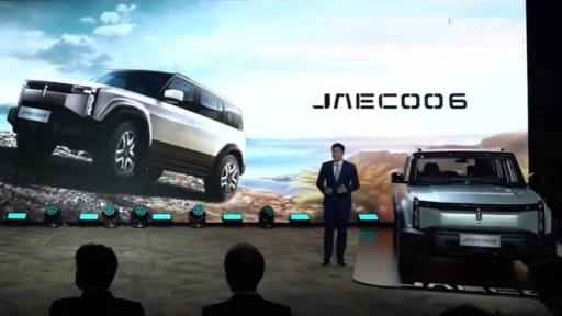 jaecoo о6 icar 03 в таиланде презентация сбоку спереди сзади