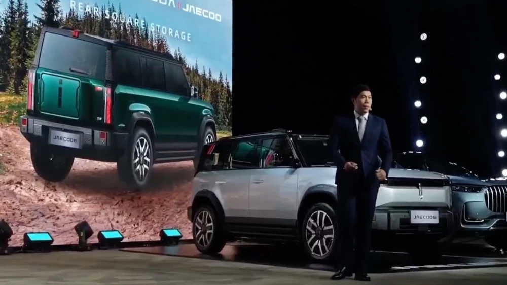 jaecoo о6 icar 03 в таиланде презентация сбоку спереди сзади