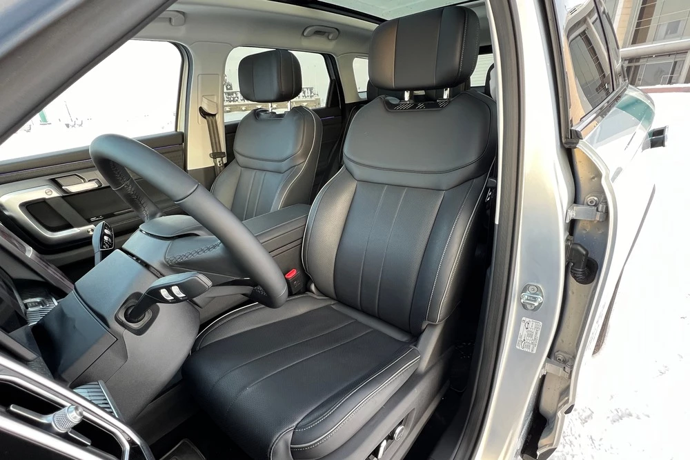 jaecoo J7 тест салон интерьер первый ряд сиденья