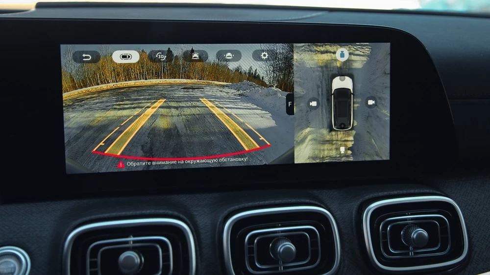 Jaecoo J8 тест салон интерьер медиасистема мультимедиа камера заднего вида