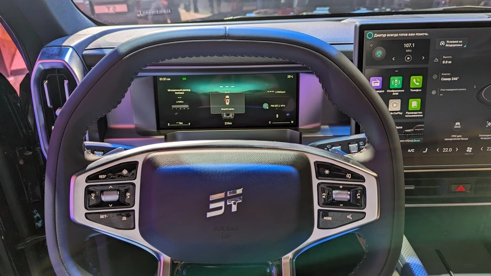 Jetour T2 салон интерьер приборная панель