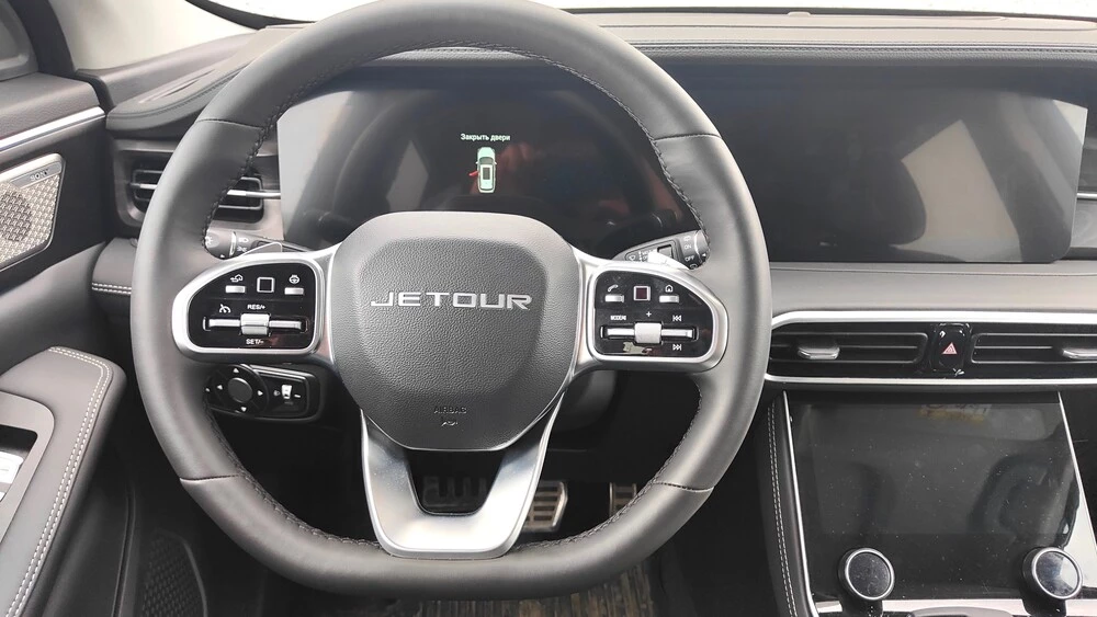 Jetour X90 Plus тест Мишина салон интерьер рулевое колесо