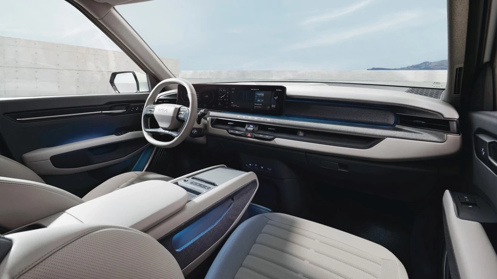 KIA EV9 салон интерьер Всемирный автомобиль года