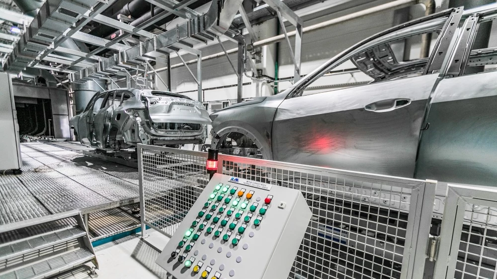 Цех окраски на заводе Haval 