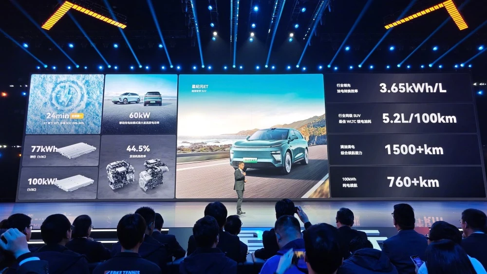 Кроссовер Exlantix ET от Chery стал доступен для предзаказа в Китае. Сколько он стоит Презентация Exlantix ET в Китае