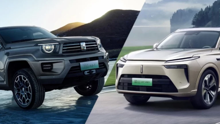 Tank 700 и Wey Lanshan спереди сбоку