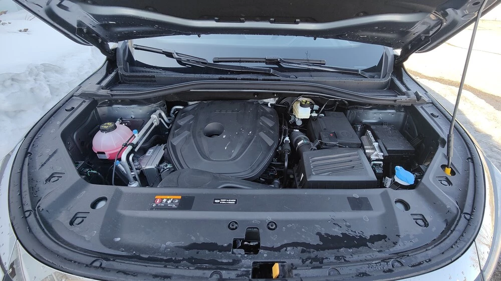 Geely Okavango тест Мишина двигатель мотор капот