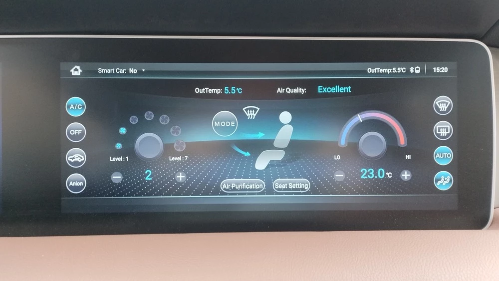 минивэн Haima 7x тест салон интерьер медиасистема мультимедиа климат-контроль