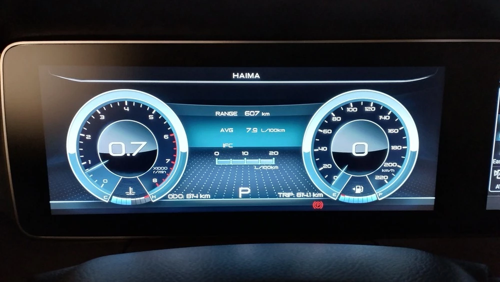 минивэн Haima 7x тест салон интерьер приборная панель тема